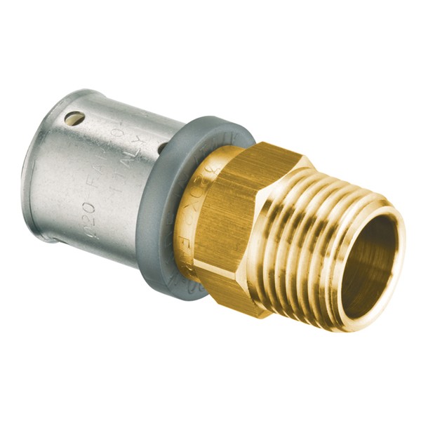 FAR Пресс-переходник FAR с наружной резьбой 1/2" х 16, латунь
