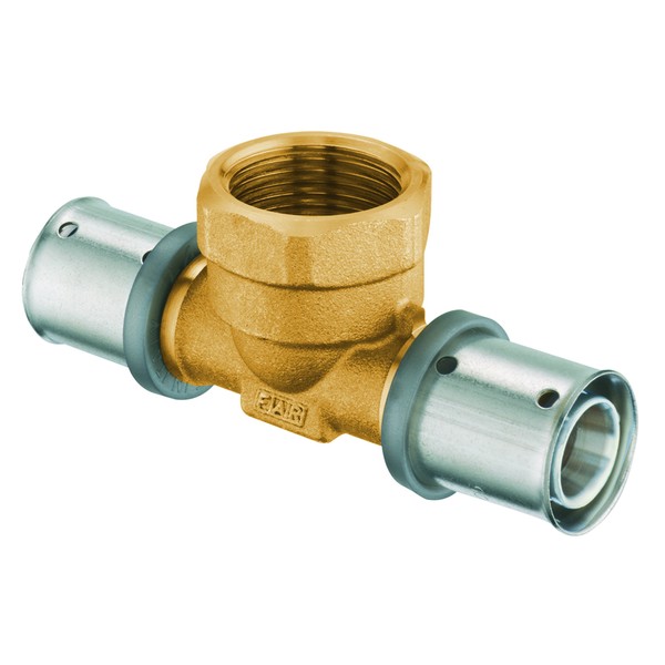 FAR Пресс-тройник FAR переходной 26 x 3/4"ВР х 26, латунь