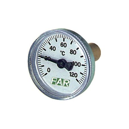 FAR Термометр 0-120°C, зонд 36 мм,O 40 мм, торцевое соединение 3/8"