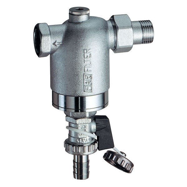 FAR Хромированный фильтр FAR 3945 1/2" НР-BР, 100 мкм