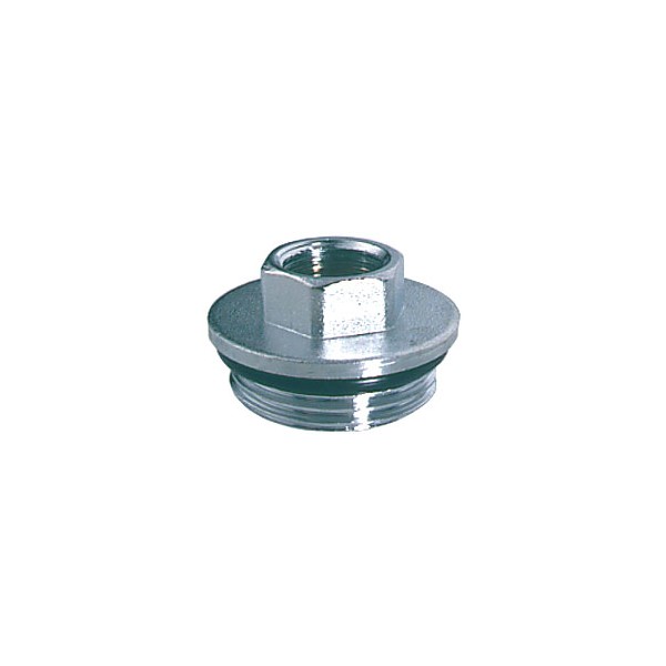 FAR Хромированный концевой переходник 3/4"НР х 1/2"ВР