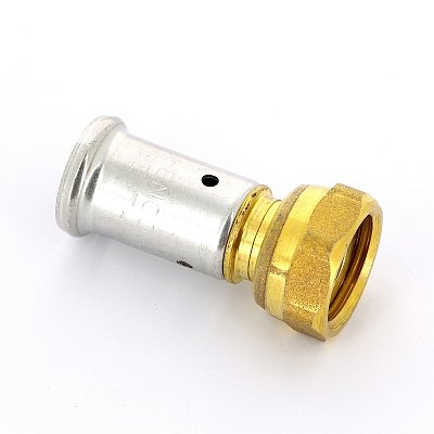 Henco Муфта пресс Henco с накид. гайкой 16 x 1/2" (под плоскую прокладку)