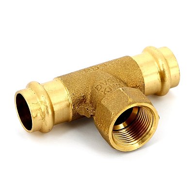 IBP Тройник В пресс IBP 22 х 3/4" х 22 бронза