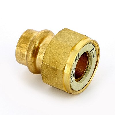 IBP Муфта пресс IBP 15 х 3/4" с накидной гайкой бронза
