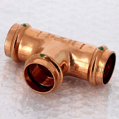 Viega Тройник пресс Viega Profipress 28 - медь, SC-Contur