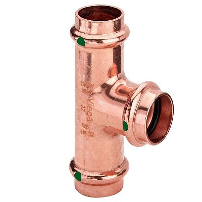 Viega Тройник пресс Viega Profipress 35x28x35 - медь, SC-Contur