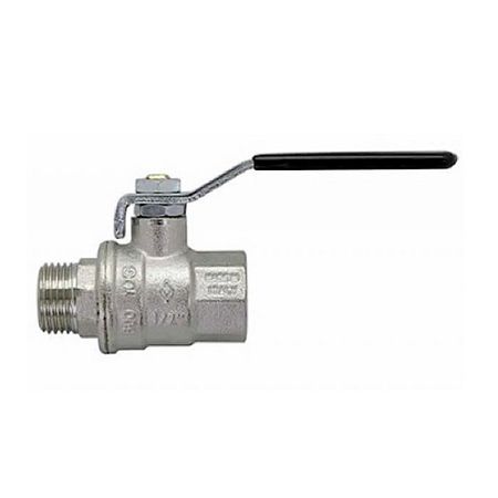 Bugatti Кран шаровой полнопроходной Bugatti Oregon 306 - 1/2" (НР/ВР, PN64, ручка-рычаг стальная)