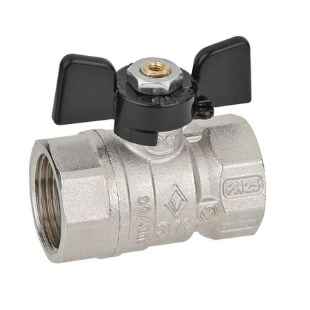 Bugatti Кран шаровой Bugatti Arizona 602 - 3/4" (ВР/ВР, PN25, ручка-бабочка)