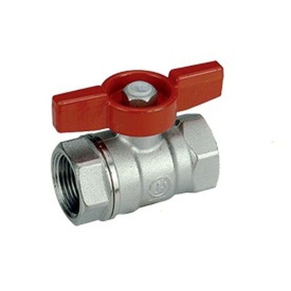 Giacomini Кран шаровой хромированный Giacomini R251D, 3/8", ВВ, бабочка