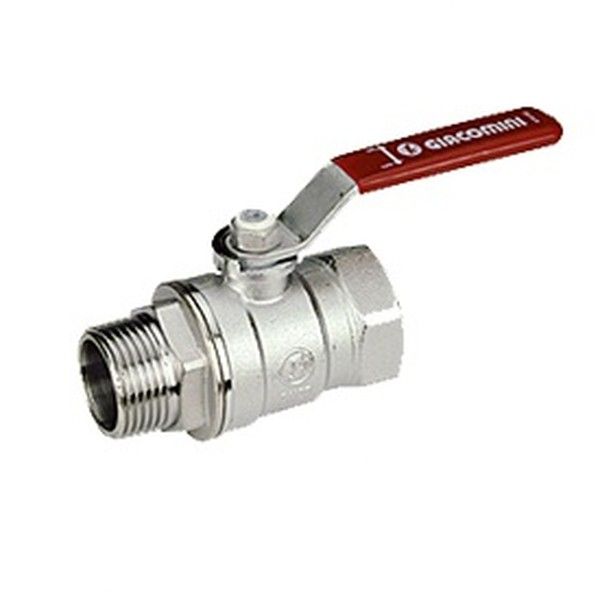 Giacomini Кран шаровой хромированный Giacomini R254DL, 2", ВН, рычаг