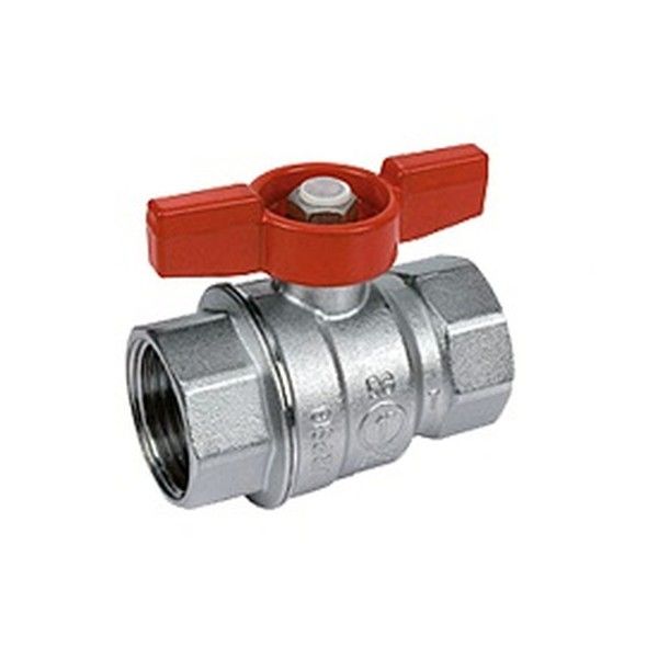 Giacomini Кран шаровой хромированный Giacomini R851, 1 1/4", ВВ, бабочка