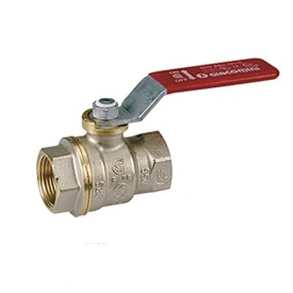 Giacomini Кран шаровой никелированный Giacomini R910, DADO, 1", ВВ, рычаг